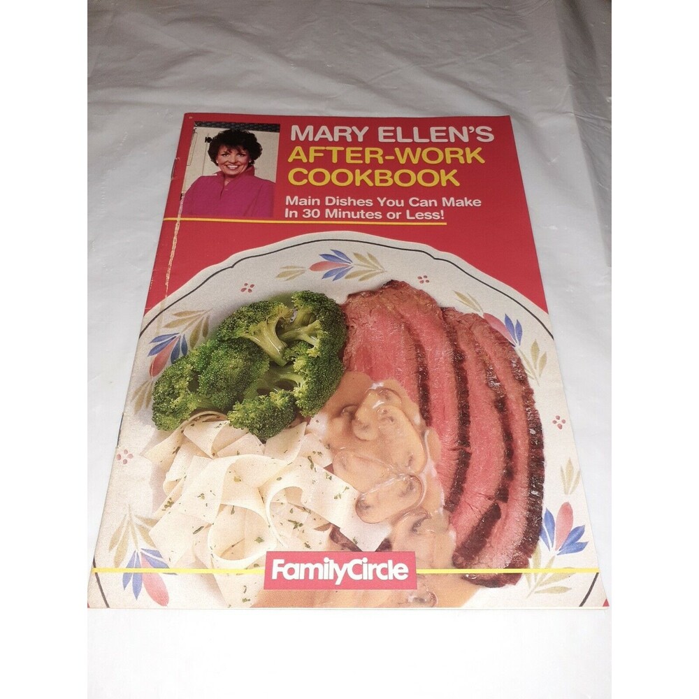 Vtg 1988 Family Circle Mary Ellen's After Work Cookbook Mini Magazine 18 Pages